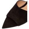 imageFSJ Women Fashion Mid High Heels Sandals Suede Slip on Open Toe Mules Sexy Summer Casual Slide Shoes Size 415 USBlack10 Cm