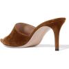 imageFSJ Women Fashion Mid High Heels Sandals Suede Slip on Open Toe Mules Sexy Summer Casual Slide Shoes Size 415 USBrown7 Cm