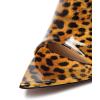 imageFSJ Women Fashion Mid High Heels Sandals Suede Slip on Open Toe Mules Sexy Summer Casual Slide Shoes Size 415 USBrownleopard