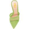 imageFSJ Women Fashion Mid High Heels Sandals Suede Slip on Open Toe Mules Sexy Summer Casual Slide Shoes Size 415 USKelly