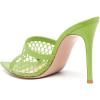 imageFSJ Women Fashion Mid High Heels Sandals Suede Slip on Open Toe Mules Sexy Summer Casual Slide Shoes Size 415 USKelly