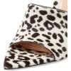 imageFSJ Women Fashion Mid High Heels Sandals Suede Slip on Open Toe Mules Sexy Summer Casual Slide Shoes Size 415 USLeopard Suede