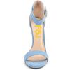 imageFSJ Women Versatile Ankle Strap Buckle Sandals Open Toe High Heel Pumps for Summer Size 415 USBlue