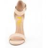 imageFSJ Women Versatile Ankle Strap Buckle Sandals Open Toe High Heel Pumps for Summer Size 415 USNude