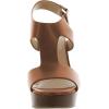 imageFSJ Women Wedge Platform High Heel Sandal Open Toe Ankle Strap Buckle Tstrap Backless Wedding Party Dress Shoes Size 416 USBrown