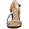 imageFSJ Womens Chic Rhinestones Sandals Open Toe Stiletto High Clear Heel Cross Strap Buckle Sandals Dress Shoes Size 415 USBlack