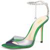Green Satin Clear