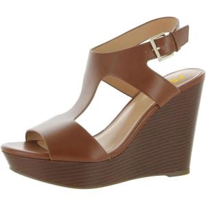 imageFSJ Women Wedge Platform High Heel Sandal Open Toe Ankle Strap Buckle Tstrap Backless Wedding Party Dress Shoes Size 416 USBrown