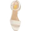 imageFSJ Women Classic Open Toe Chunky High Heel Platform Sandals Ankle Strap Single Band Dress Shoes Size 415 USBeige