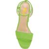 imageFSJ Women Classic Open Toe Chunky High Heel Platform Sandals Ankle Strap Single Band Dress Shoes Size 415 USGreen