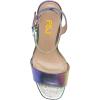 imageFSJ Women Classic Open Toe Chunky High Heel Platform Sandals Ankle Strap Single Band Dress Shoes Size 415 USLaser Color