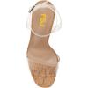imageFSJ Women Classic Open Toe Chunky High Heel Platform Sandals Ankle Strap Single Band Dress Shoes Size 415 USLightbrownespadrille