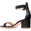imageFSJ Women Faux Suede Basic Open Toe Sandals Block Chunky Heels Ankle Strap Pumps 415 USBlack