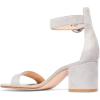 imageFSJ Women Faux Suede Basic Open Toe Sandals Block Chunky Heels Ankle Strap Pumps 415 USLight Grey