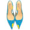 imageFSJ Womens Mid Kitten Heel Slingback Sandal Pointy Toe Sexy Pumps Comfortable Dress Party Walking Shoes Size 415 USBlueheart