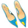 imageFSJ Womens Mid Kitten Heel Slingback Sandal Pointy Toe Sexy Pumps Comfortable Dress Party Walking Shoes Size 415 USBlueheart