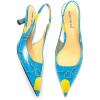 imageFSJ Womens Mid Kitten Heel Slingback Sandal Pointy Toe Sexy Pumps Comfortable Dress Party Walking Shoes Size 415 USBlueheart