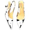 imageFSJ Womens Mid Kitten Heel Slingback Sandal Pointy Toe Sexy Pumps Comfortable Dress Party Walking Shoes Size 415 USCow