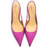 imageFSJ Womens Mid Kitten Heel Slingback Sandal Pointy Toe Sexy Pumps Comfortable Dress Party Walking Shoes Size 415 USFuchsia
