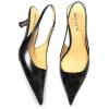 imageFSJ Womens Mid Kitten Heel Slingback Sandal Pointy Toe Sexy Pumps Comfortable Dress Party Walking Shoes Size 415 USGeometry