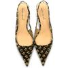imageFSJ Womens Mid Kitten Heel Slingback Sandal Pointy Toe Sexy Pumps Comfortable Dress Party Walking Shoes Size 415 USGolden Star