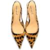 imageFSJ Womens Mid Kitten Heel Slingback Sandal Pointy Toe Sexy Pumps Comfortable Dress Party Walking Shoes Size 415 USLeopard