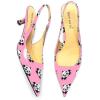 imageFSJ Womens Mid Kitten Heel Slingback Sandal Pointy Toe Sexy Pumps Comfortable Dress Party Walking Shoes Size 415 USPink Panda