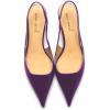 imageFSJ Womens Mid Kitten Heel Slingback Sandal Pointy Toe Sexy Pumps Comfortable Dress Party Walking Shoes Size 415 USViolet