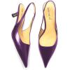 imageFSJ Womens Mid Kitten Heel Slingback Sandal Pointy Toe Sexy Pumps Comfortable Dress Party Walking Shoes Size 415 USViolet