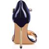 imageFSJ Women Chic Stiletto High Heel Sandal Open Toe Ankle Strap Buckled Colorful Wedding Dress Pump Size 415 USDark Blue