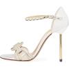 imageFSJ Women Chic Stiletto High Heel Sandal Open Toe Ankle Strap Buckled Colorful Wedding Dress Pump Size 415 USMulticolour2