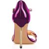 imageFSJ Women Chic Stiletto High Heel Sandal Open Toe Ankle Strap Buckled Colorful Wedding Dress Pump Size 415 USMulticolour7