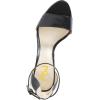 imageFSJ Women Comfy Open Toe Summer Sandal Ankle Strap Kitten Mid Heels Shoes Patent Leather Size 415 USBlackmatte