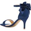 imageFSJ Women Comfy Open Toe Summer Sandal Ankle Strap Kitten Mid Heels Shoes Patent Leather Size 415 USBluebow
