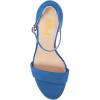 imageFSJ Women Comfy Open Toe Summer Sandal Ankle Strap Kitten Mid Heels Shoes Patent Leather Size 415 USBluesuede