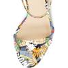 imageFSJ Women Comfy Open Toe Summer Sandal Ankle Strap Kitten Mid Heels Shoes Patent Leather Size 415 USCartoon