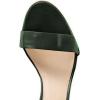 imageFSJ Women Comfy Open Toe Summer Sandal Ankle Strap Kitten Mid Heels Shoes Patent Leather Size 415 USDark Greenbow