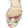 imageFSJ Women Comfy Open Toe Summer Sandal Ankle Strap Kitten Mid Heels Shoes Patent Leather Size 415 USGraffiti