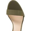 imageFSJ Women Comfy Open Toe Summer Sandal Ankle Strap Kitten Mid Heels Shoes Patent Leather Size 415 USOlive