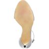 imageFSJ Women Comfy Open Toe Summer Sandal Ankle Strap Kitten Mid Heels Shoes Patent Leather Size 415 USSilvermatte