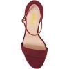 imageFSJ Women Comfy Open Toe Summer Sandal Ankle Strap Kitten Mid Heels Shoes Patent Leather Size 415 USWinesuede
