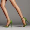imageFSJ Women Sexy Single Band Open Toe Stiletto High Heel Sandals Rhinestone Ankle Strap Side Buckle Party Dress Shoes Size 415 USGreensimple