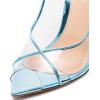 imageFSJ Women Sexy Stilettos High Heel Strappy Sandals Cross Strap Ankle Wrap Slingback Transparent Wedding Evening Dress Pumps Size 415 USBlue