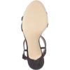 imageFSJ Women Casual TStrap Sandal Open Toe Stacked Kitten Heel Strappy Rhinestone Shoe Size 415 USBlack