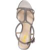 imageFSJ Women Casual TStrap Sandal Open Toe Stacked Kitten Heel Strappy Rhinestone Shoe Size 415 USGrey