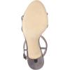 imageFSJ Women Casual TStrap Sandal Open Toe Stacked Kitten Heel Strappy Rhinestone Shoe Size 415 USGrey