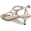 imageFSJ Women Casual TStrap Sandal Open Toe Stacked Kitten Heel Strappy Rhinestone Shoe Size 415 USMarble