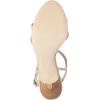 imageFSJ Women Casual TStrap Sandal Open Toe Stacked Kitten Heel Strappy Rhinestone Shoe Size 415 USNude