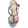 imageFSJ Women Casual TStrap Sandal Open Toe Stacked Kitten Heel Strappy Rhinestone Shoe Size 415 USPainting