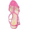 imageFSJ Women Casual TStrap Sandal Open Toe Stacked Kitten Heel Strappy Rhinestone Shoe Size 415 USPink
